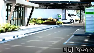 New Electrified Truck Stop Revolutionizes Amenities for Drivers